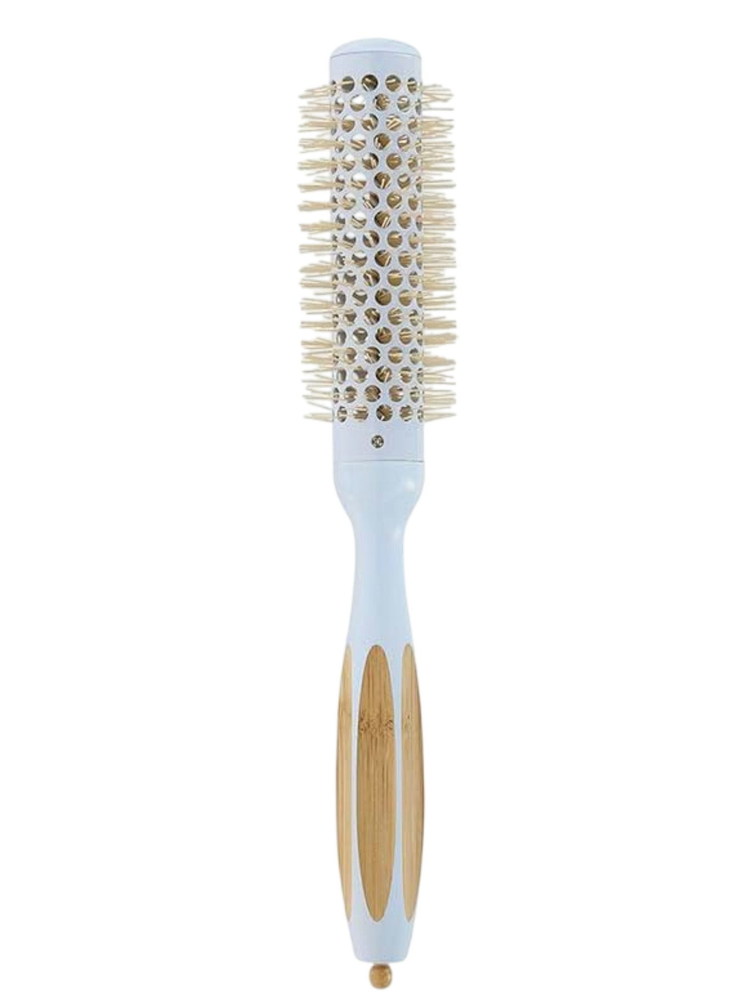 ILU Bamboo Styling Brush True Blue - Brosse Ronde en Bambou Écologique
