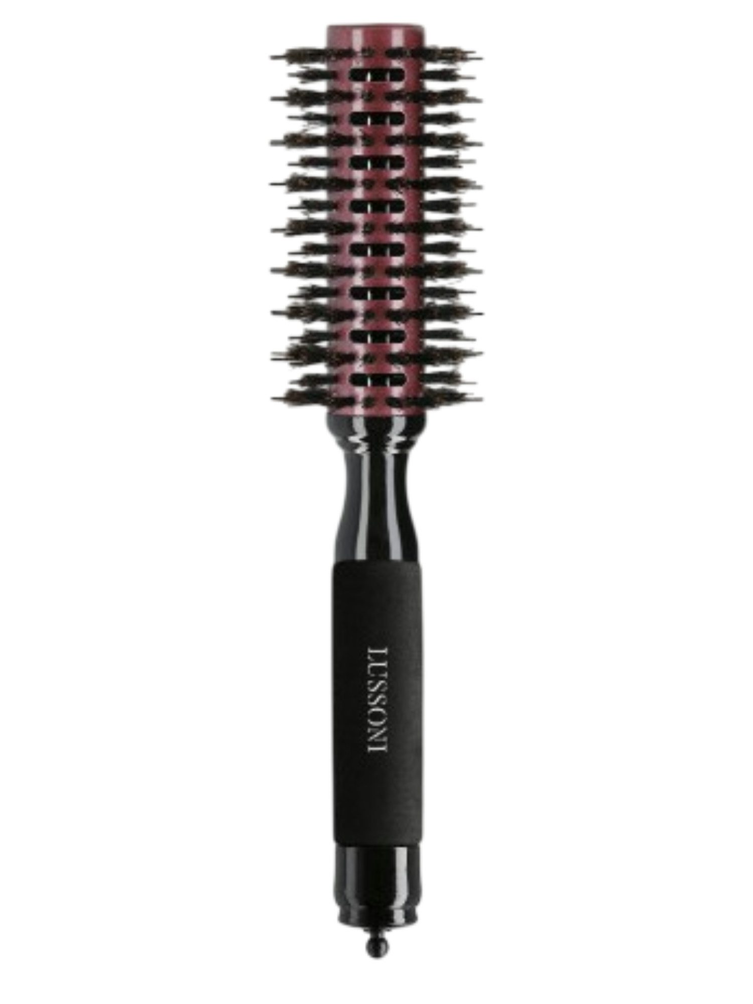 Lussoni Brosse Ronde en Bois ø 28 mm – Styling Professionnel pour Cheveux Mi-longs