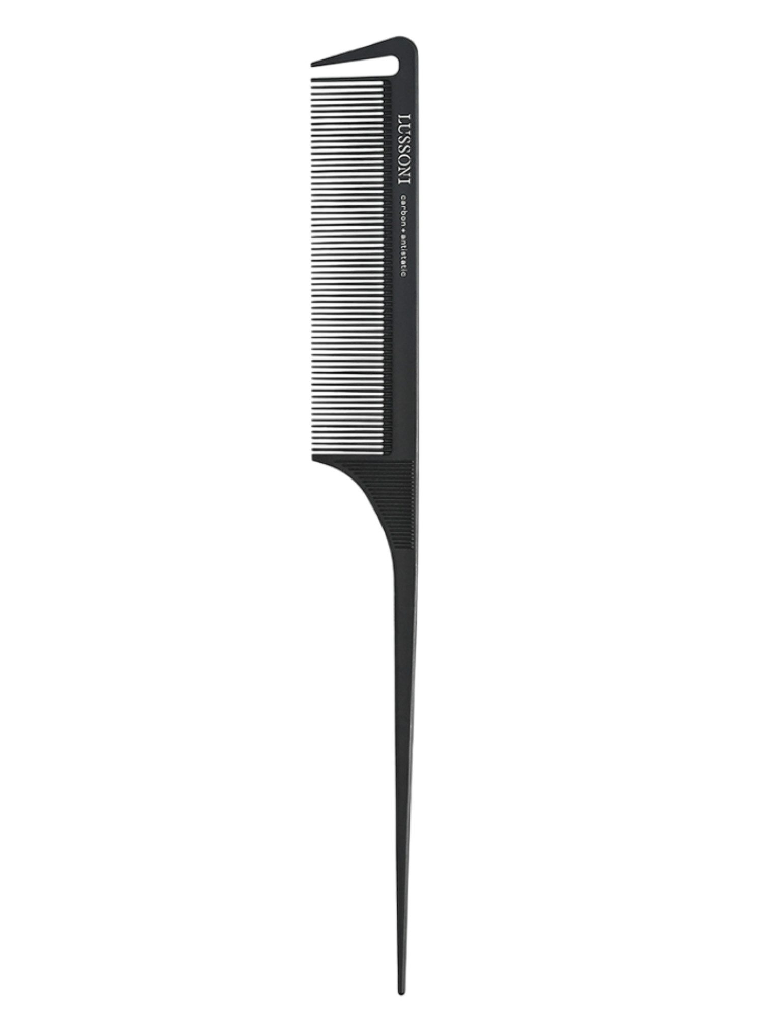 Lussoni Lift Tail Comb 214 - Peigne à Crêper avec Fourche 5 Dents en Acier Inoxydable