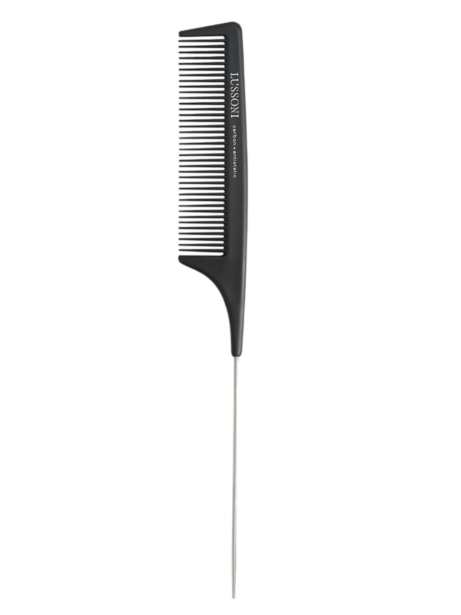 Lussoni Pin Tail Comb 300 – PeigneQueue de Rat Professionnel à Mèche Métallique