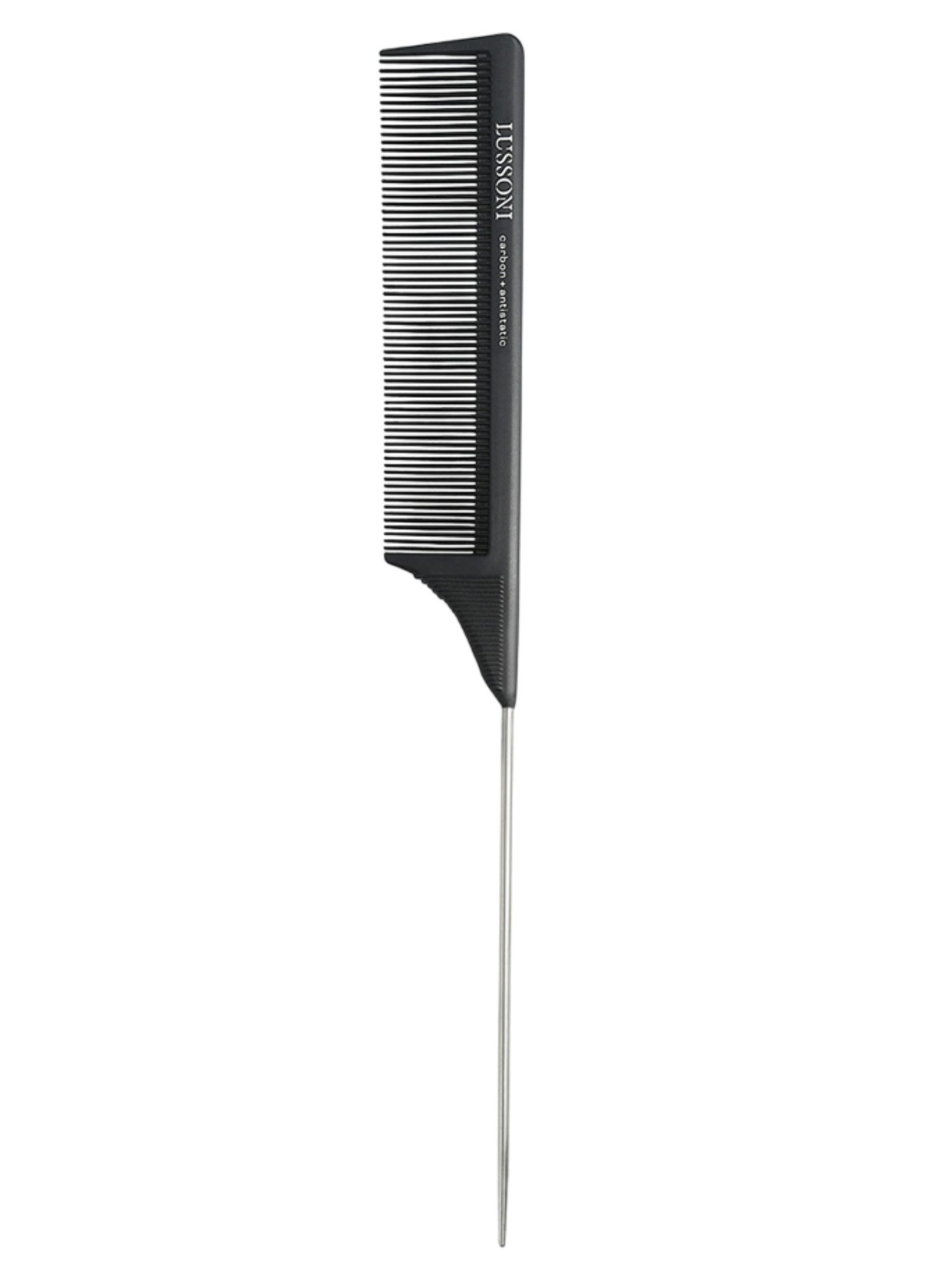 Lussoni Pin Tail Comb 302 - Peigne Queue Professionnel Acier Inoxydable