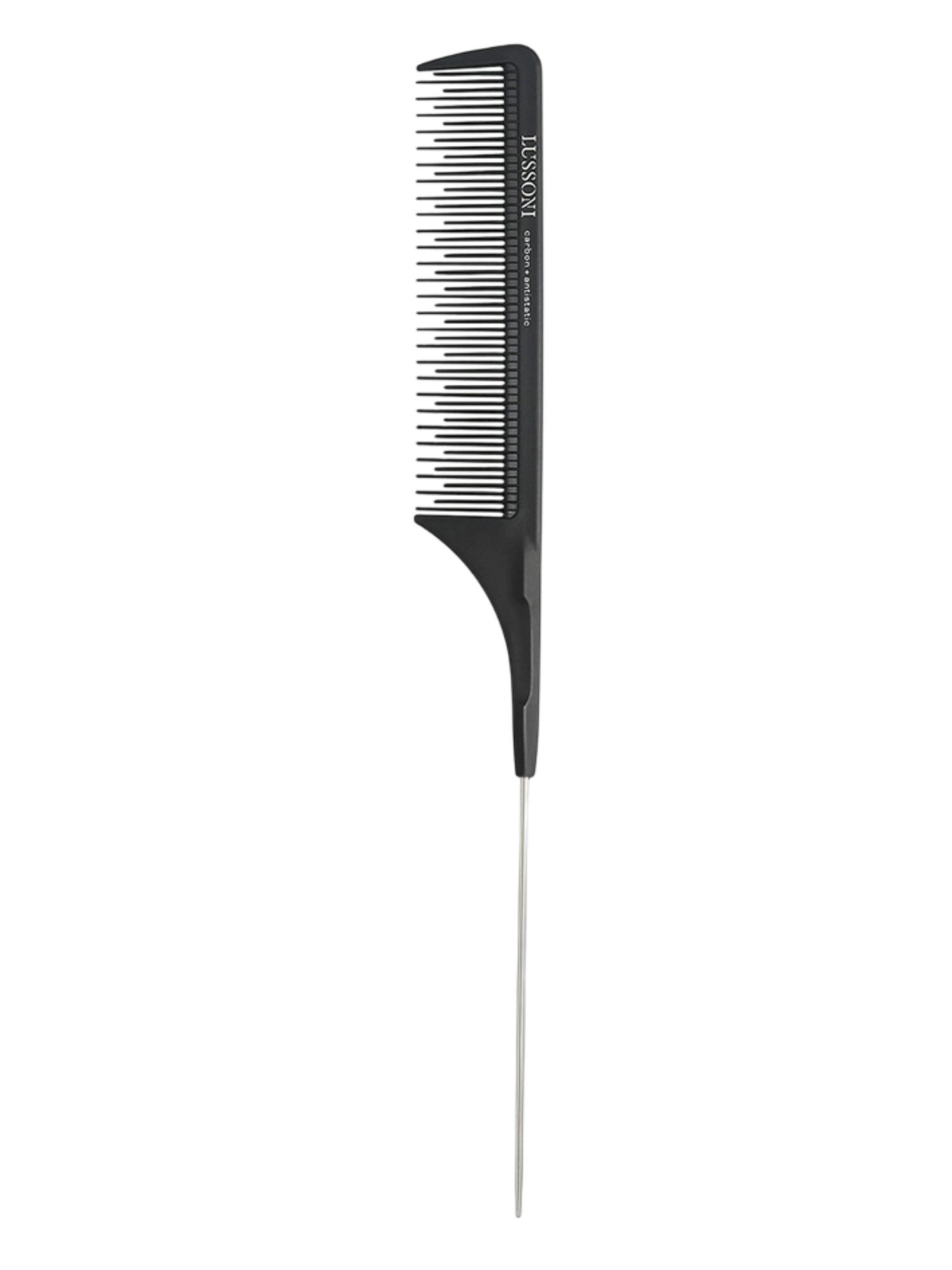 Lussoni Pin Tail Comb 304 - Peigne à Queue Métallique de Précision