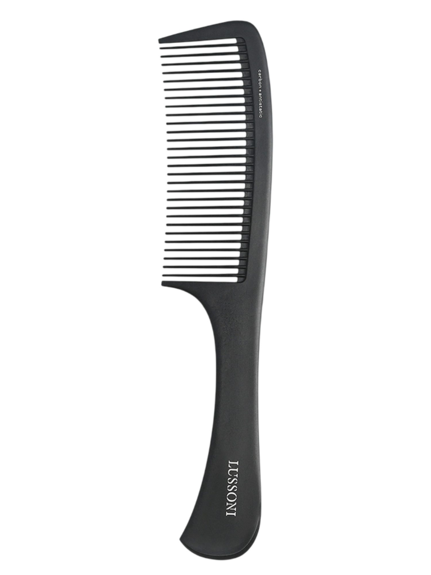 Lussoni Handle Comb 400 - Peigne Professionnel Antistatique à Manche Ergonomique