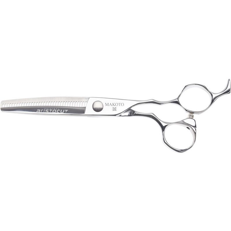 Aristocut Ciseaux de Sculpture MAKOTO 35T Offset – Lame Cobalt, Design Ergonomique