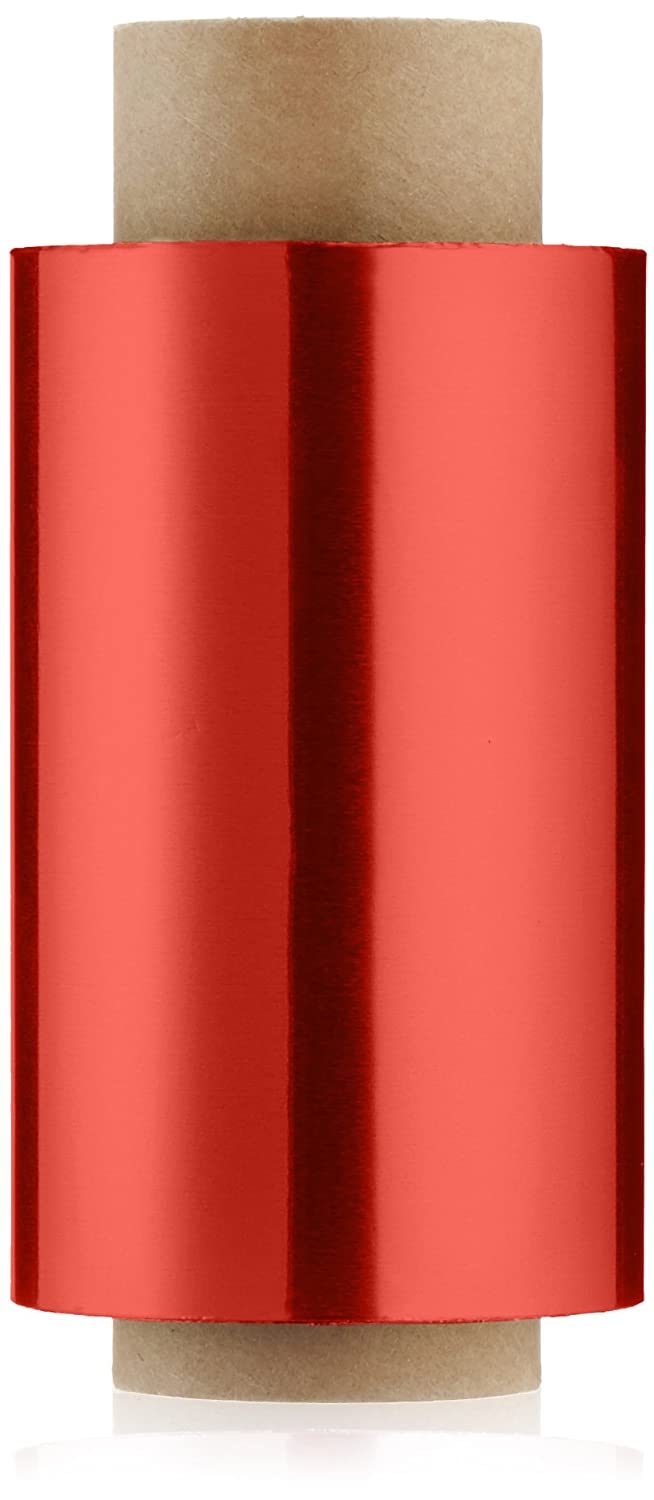 Efalock Papier Aluminium pour Mèches Rouge 150m/15µ/12cm - Lot de 2 Rouleaux