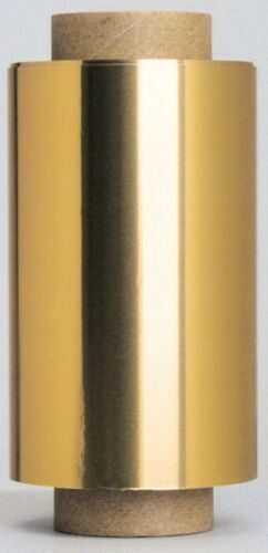 Efalock Papier Aluminium Professionnel Doré 150m - Pack de 2 Rouleaux (15µ, 12cm)