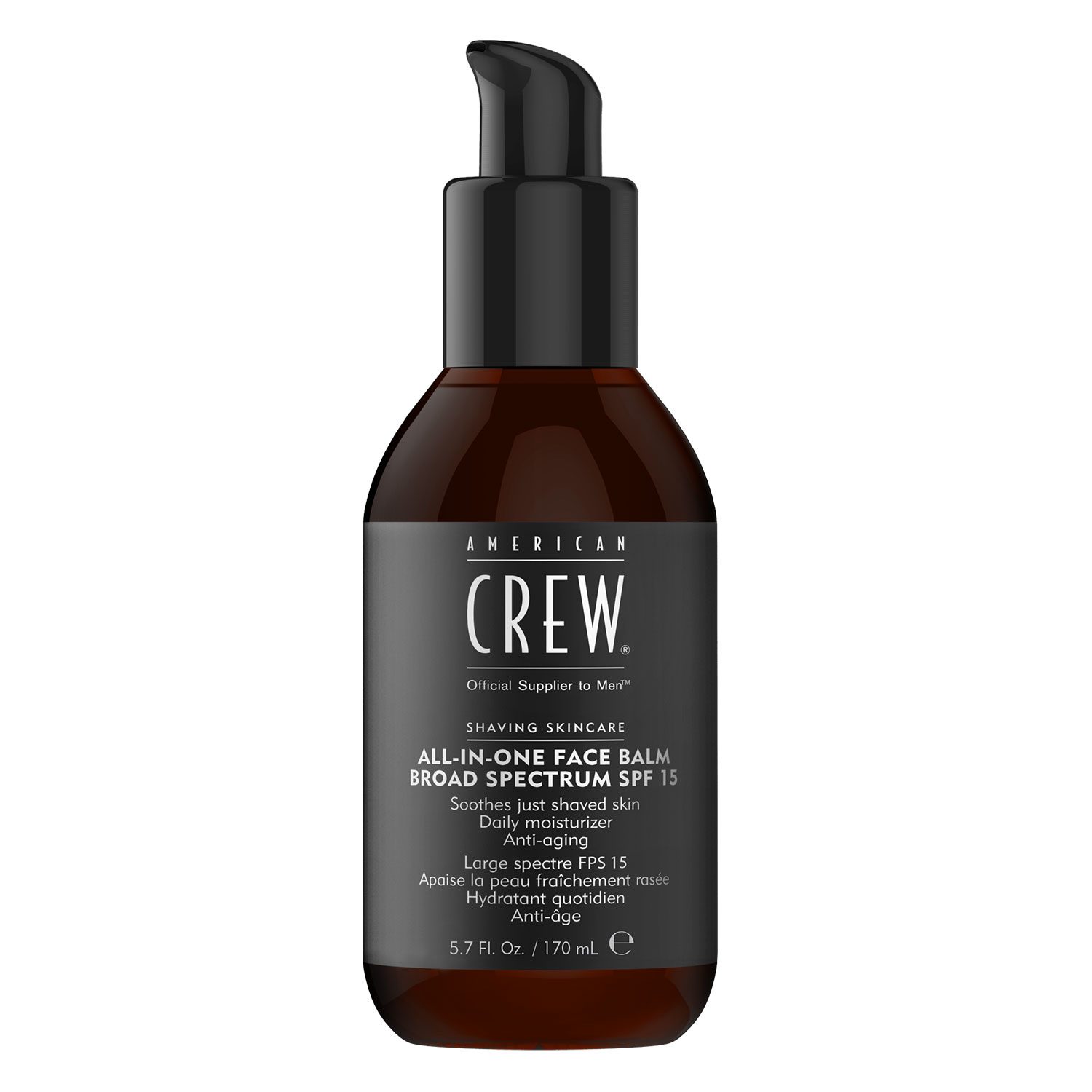 American Crew Face Balm SPF15 170ml - Baume Hydratant Anti-Âge pour Homme