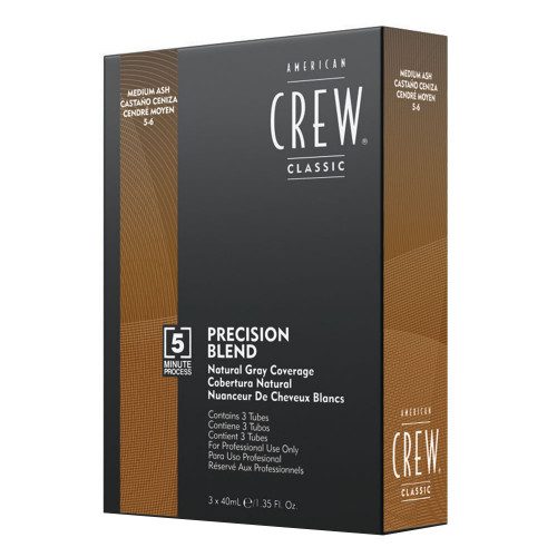 American Crew Precision Blend Medium Ash 3x40ml - Coloration Progressive Cheveux et Barbe