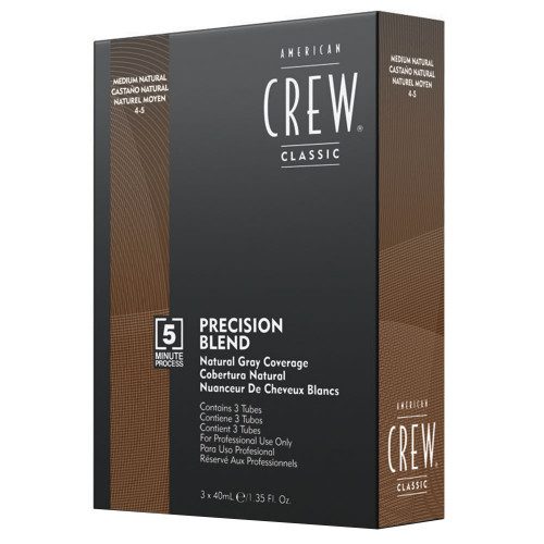 American Crew Precision Blend Châtain Naturel 3x40ml - Coloration Progressive Cheveux & Barbe