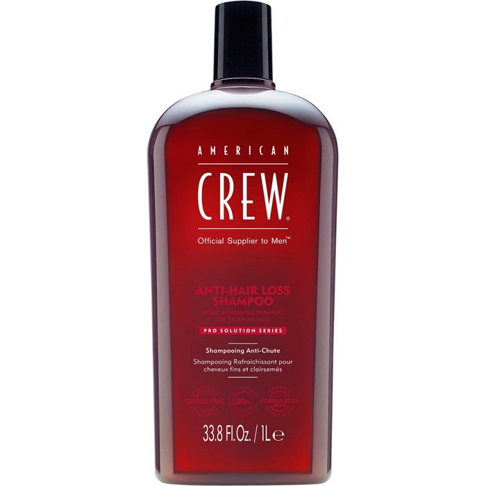 American Crew Shampooing Anti-Chute 1L - Traitement Revitalisant Cuir Chevelu