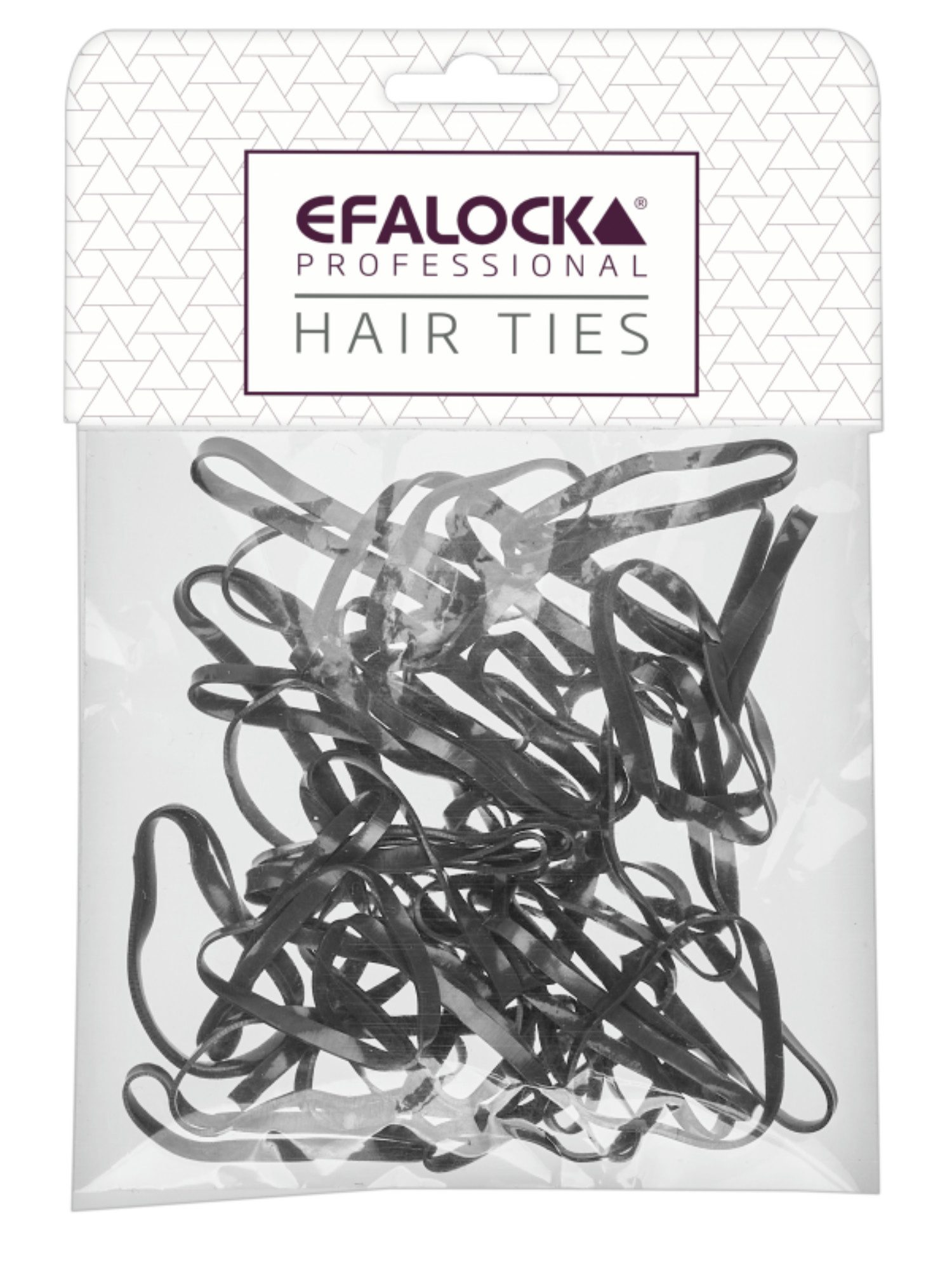 Efalock Élastiques Rasta Épais/Grands Noir 100 pièces