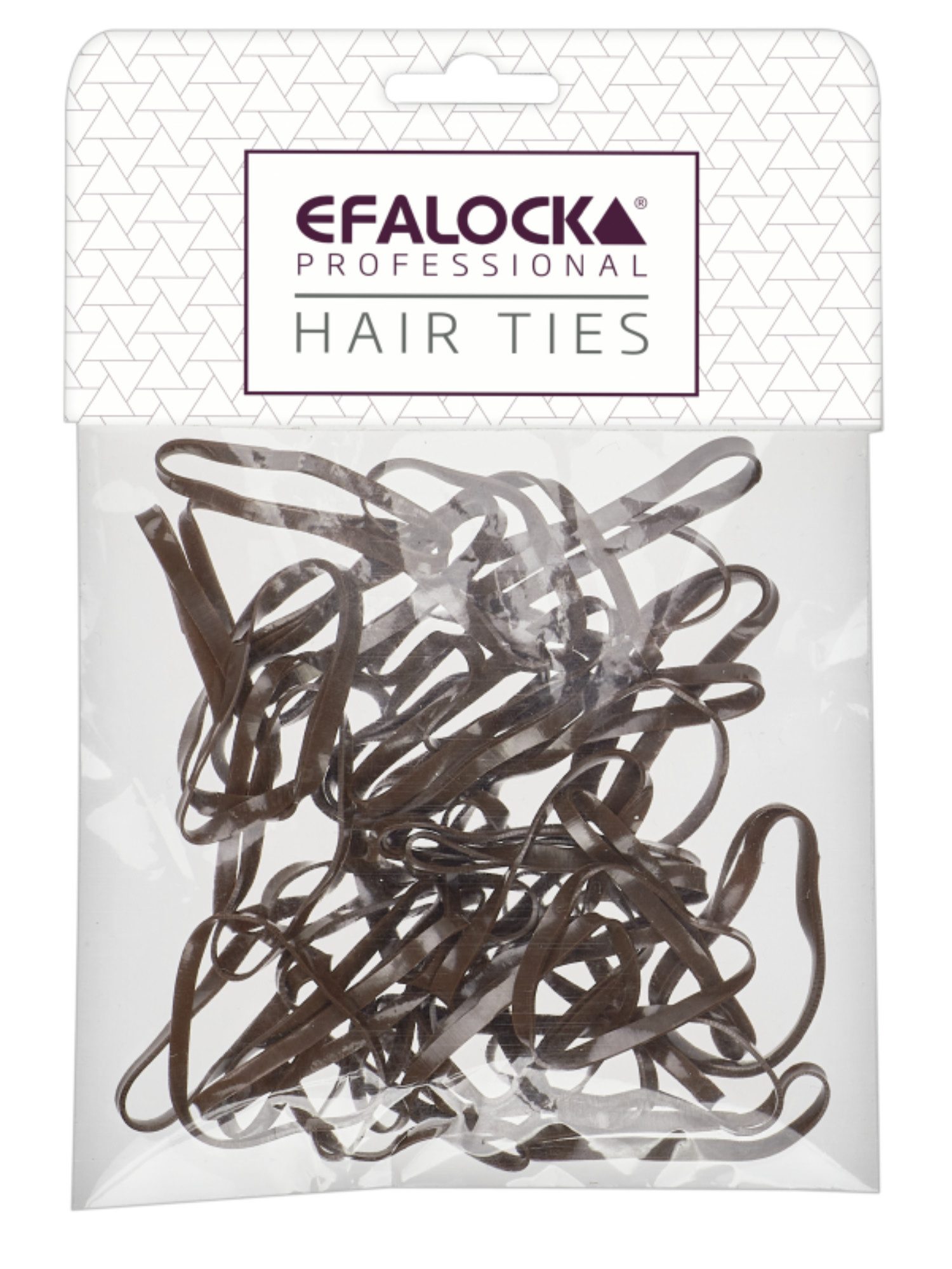 Efalock Élastiques Rasta Épais/Grands Marron 100 pièces – Maintien Maximal pour Cheveux Épais