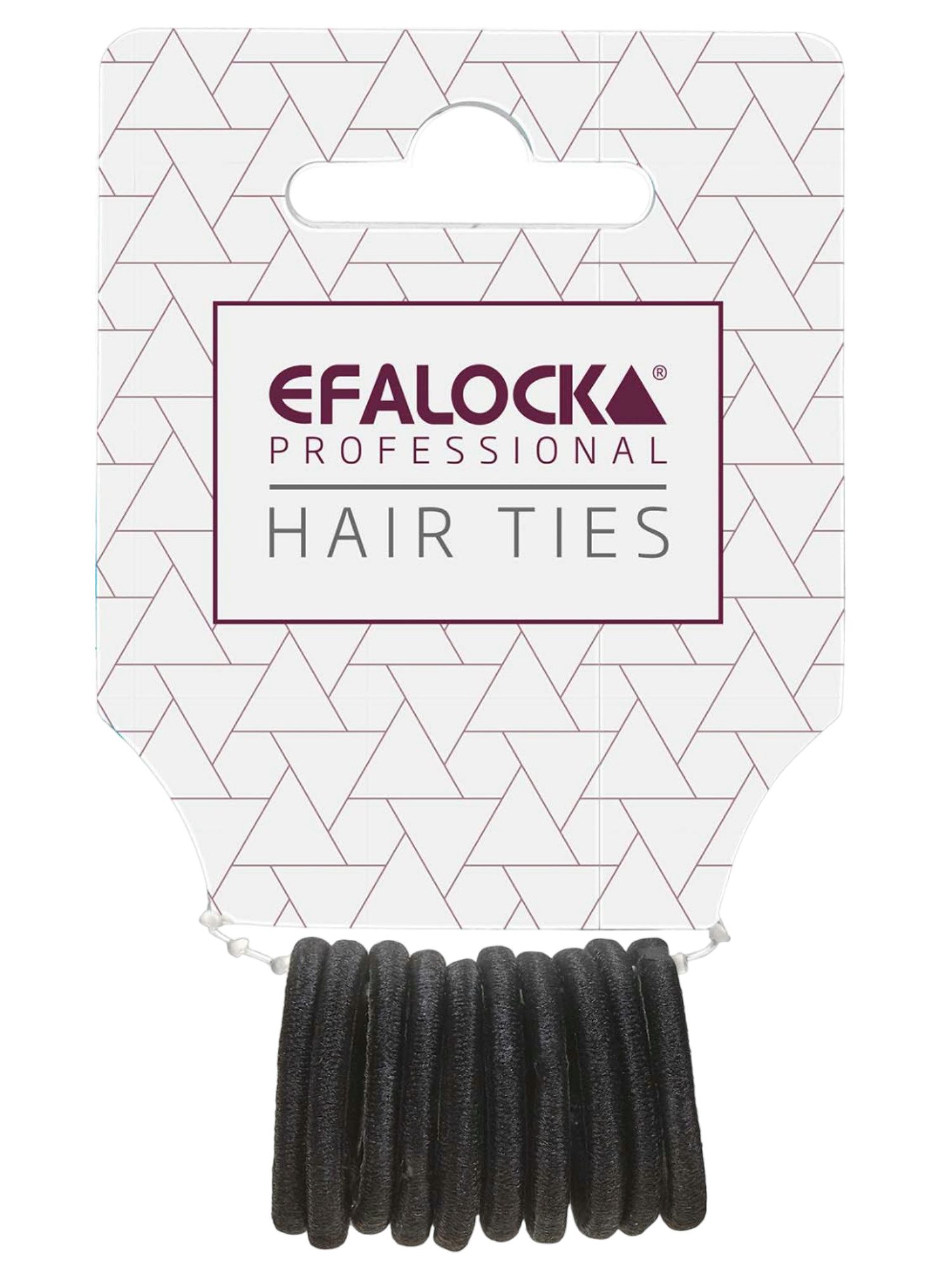 Efalock Élastiques à Cheveux Mini Noirs 10 Pièces