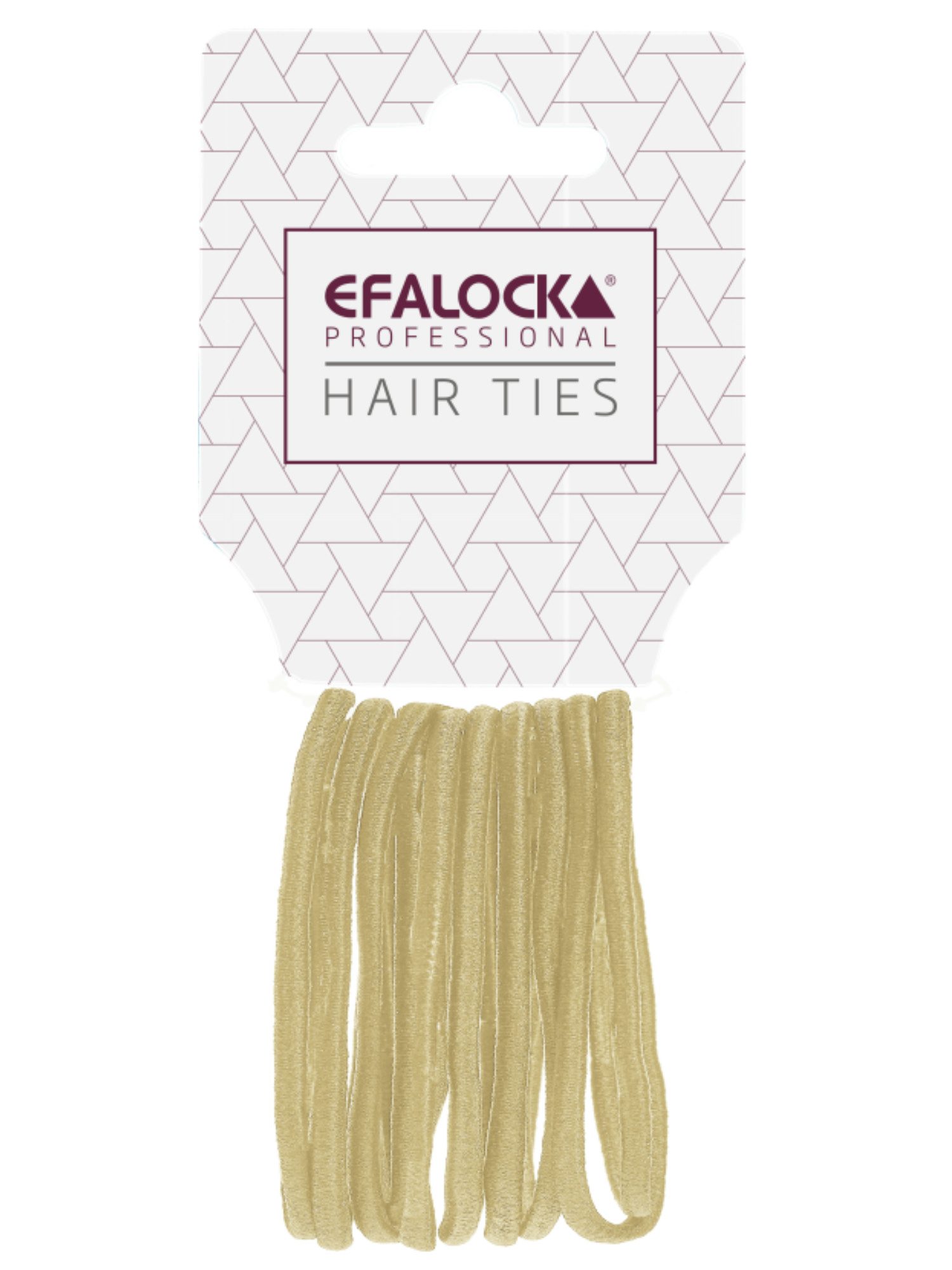 Efalock Élastiques Épais Blonds - Tenue Forte pour Cheveux Épais (10 pièces)