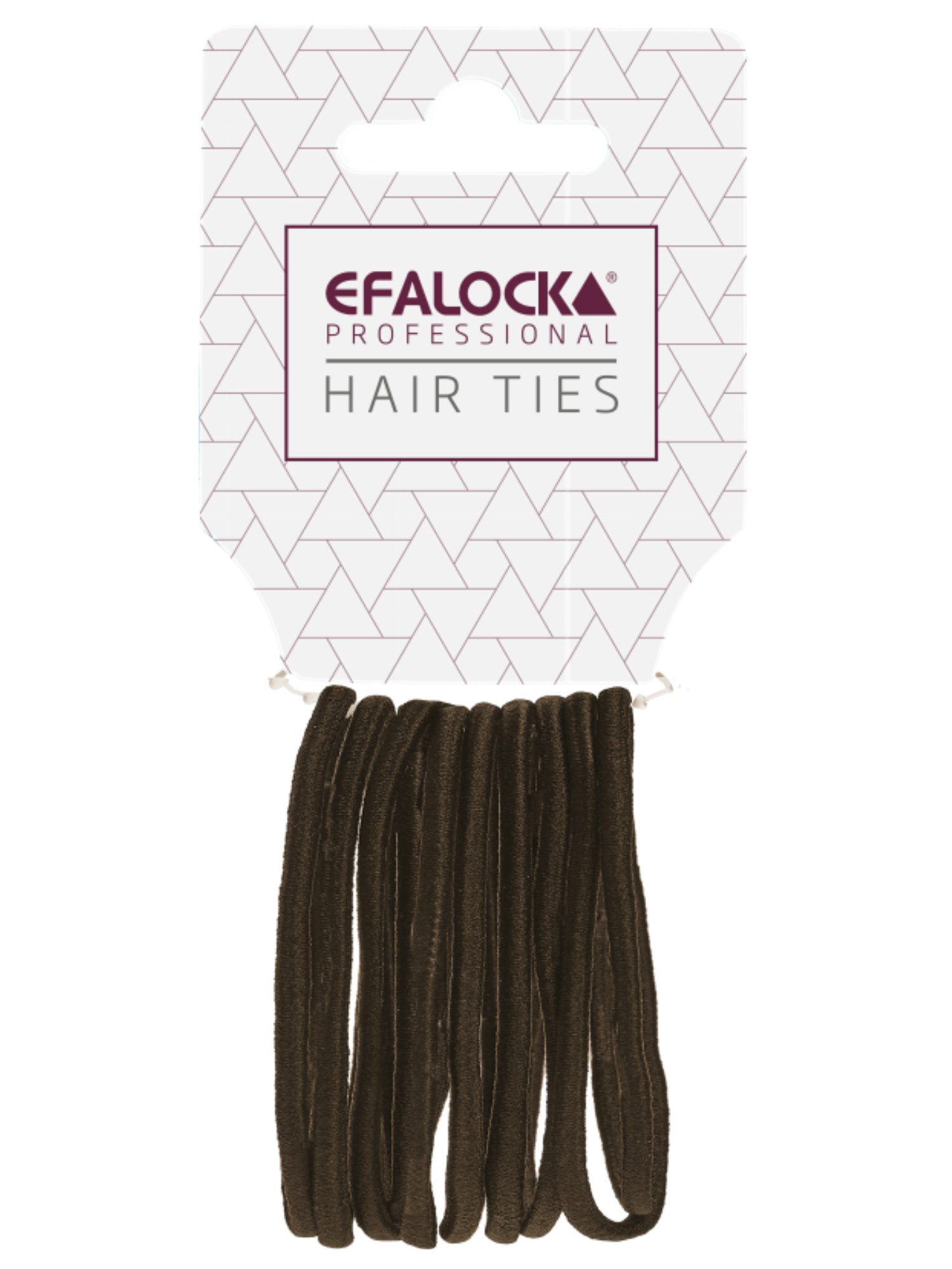 Efalock Élastiques à Cheveux Marron 10 Pièces