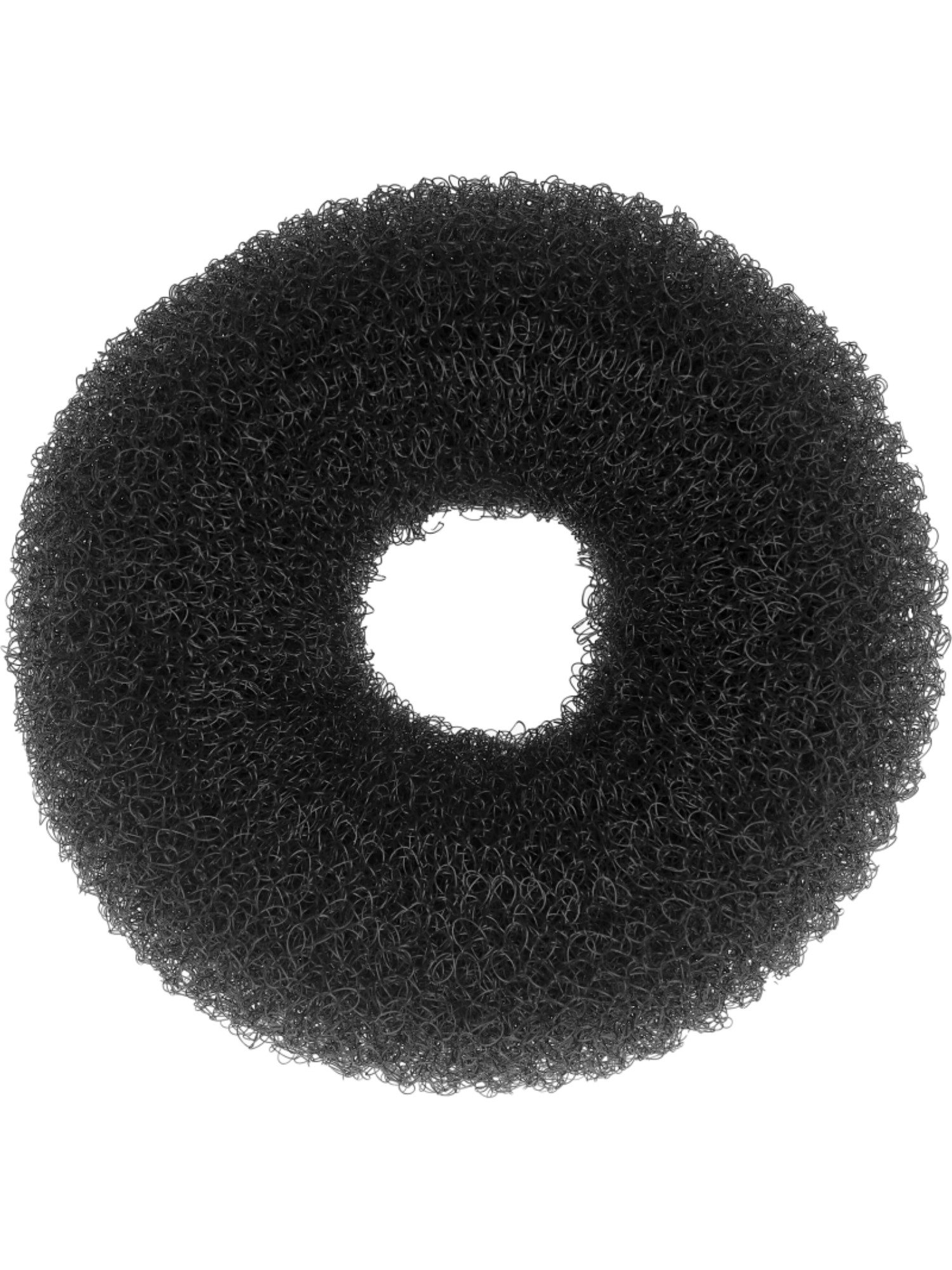 Efalock Anneau à Chignon Extra Haut 10cm Noir - Boudin Professionnel pour Coiffures Volumineuses