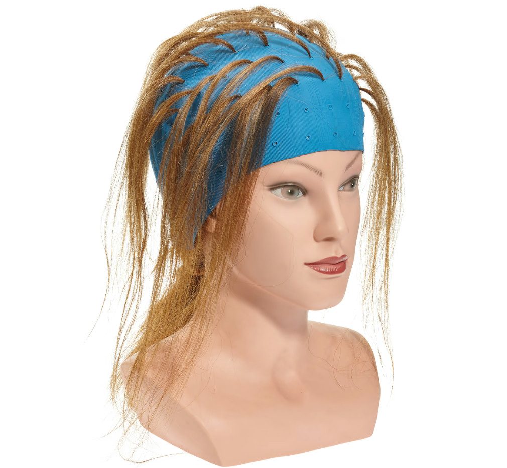 Efalock Bonnet à Mèches en Caoutchouc Bleu - Professionnel Réutilisable