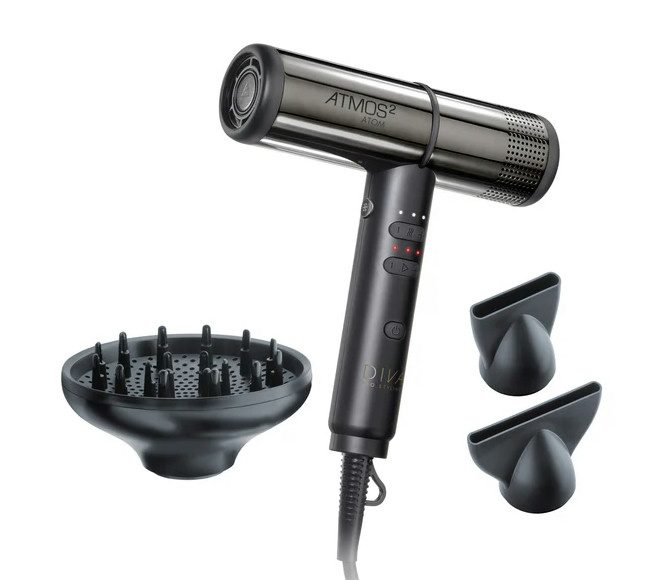 Diva Professional Styling Atmos 2 Atom - Sèche-cheveux Ionique Ultraléger et Silencieux