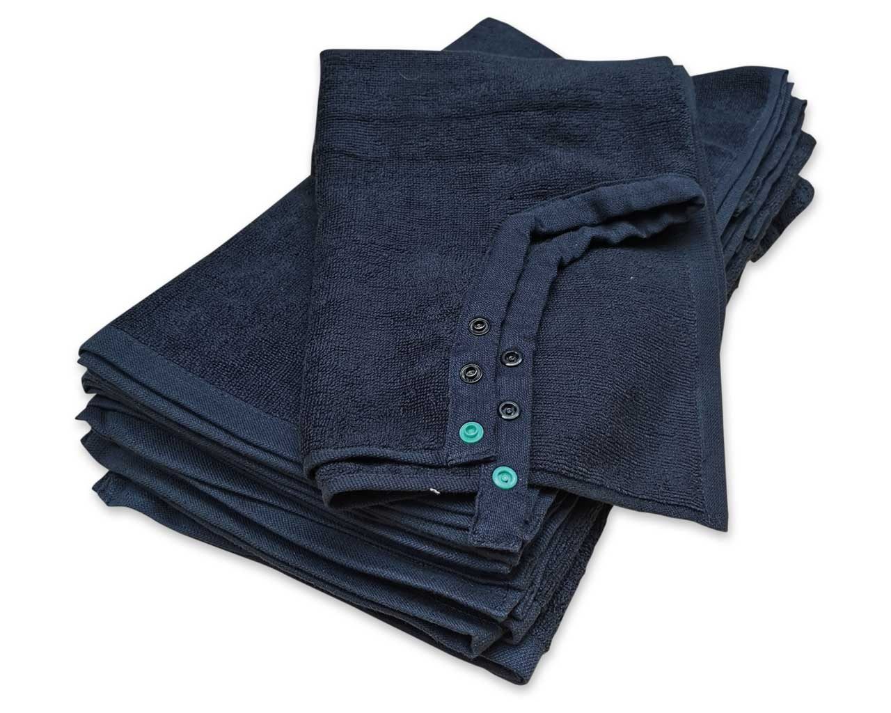 Trend Design Nano Towel Pro Black - Serviettes Professionnelles Noires (Lot de 6)