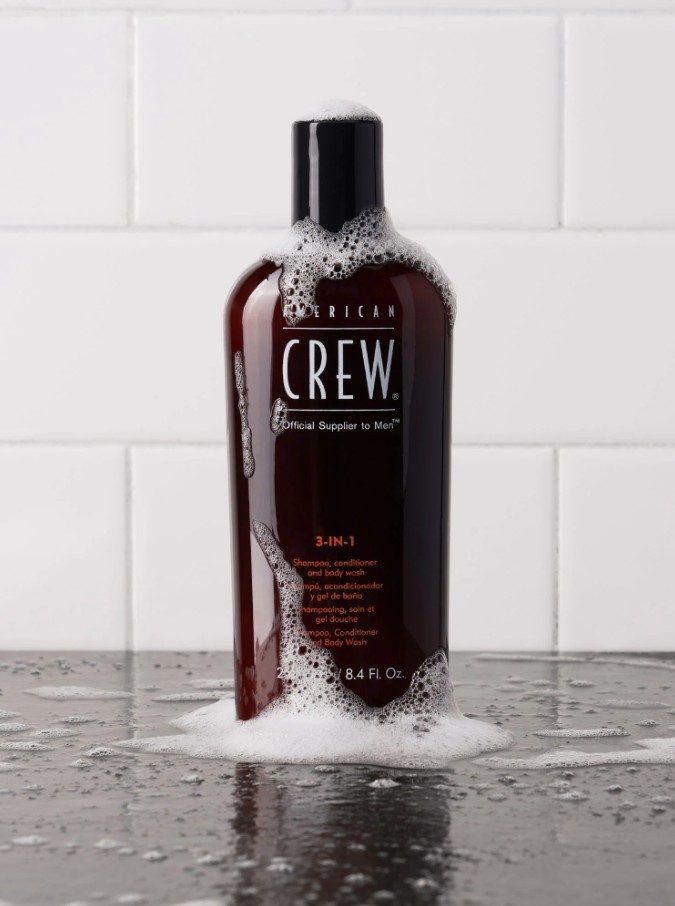 American Crew 3-en-1 Classic 1L – Shampoing, Après-shampoing &amp; Gel Douche
