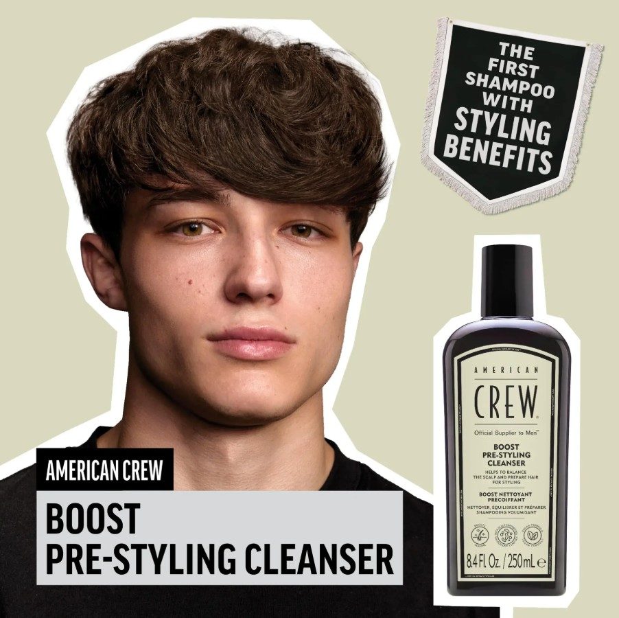 American Crew Boost Shampoo 250ml - Shampooing Volumateur pour Cheveux Fins