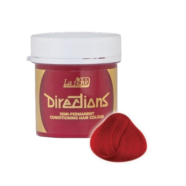 Directions Poppy Red 100ml - Coloration Semi-Permanente Rouge Éclatant