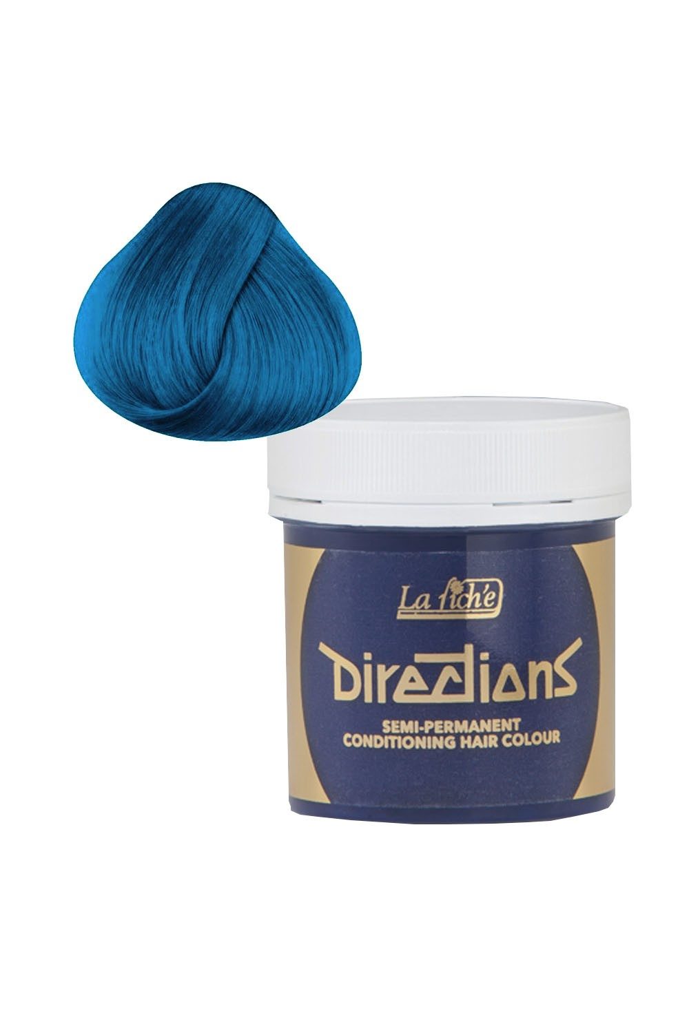 Directions Denim Blue 100ml - Coloration Semi-Permanente Bleue pour Cheveux Blonds