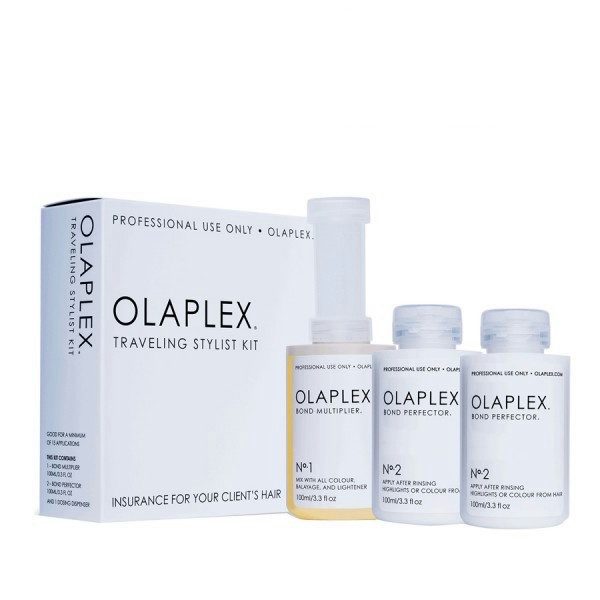 OLAPLEX Travelling Stylist Kit - Système de Reconstruction Professionnelle No.1 & No.2