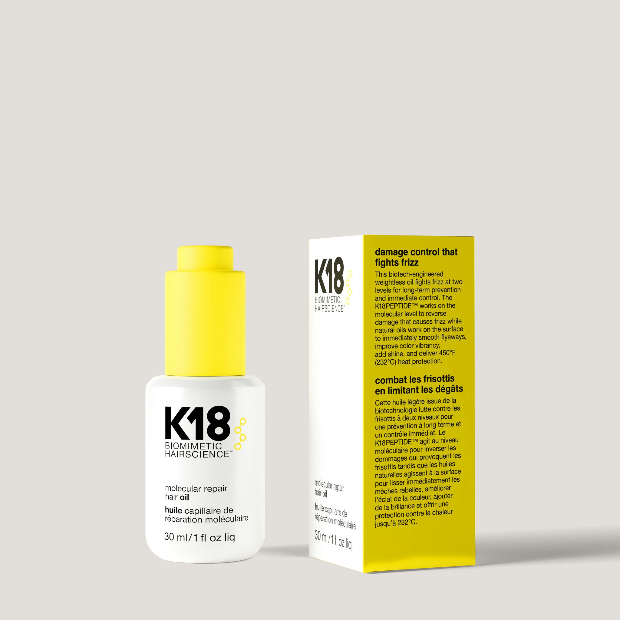 K18 Molecular Repair Hair Oil - Huile Capillaire Réparatrice 30ml