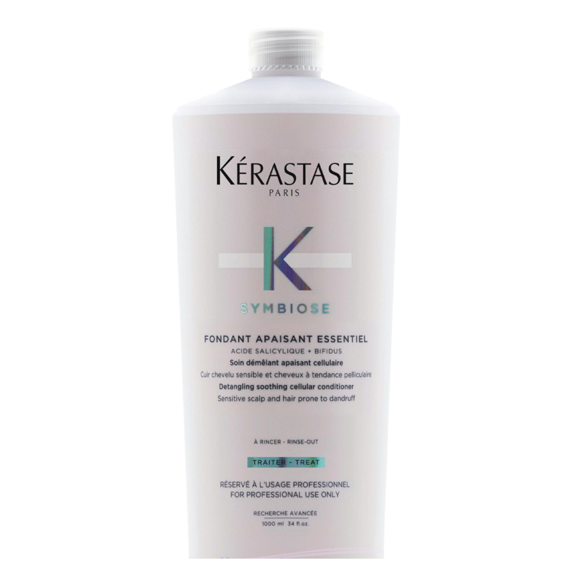 Kérastase Symbiose Fondant Apaisant Essentiel 1000ml - Soin Revitalisant Sans Sulfates