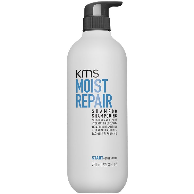 KMS Moist Repair Shampoo 750ml - Réparation et Hydratation Intense pour Cheveux Secs
