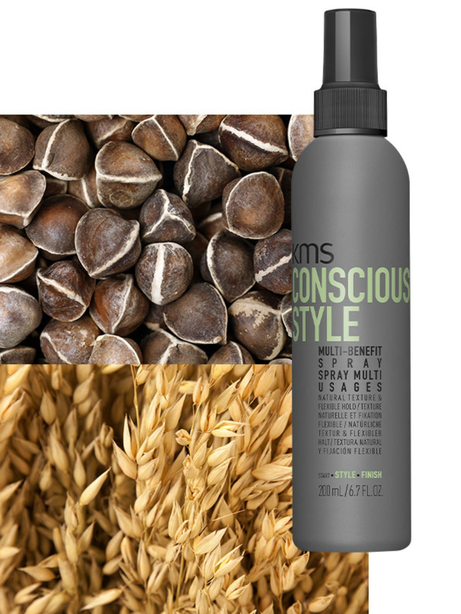 KMS Conscious Style Spray Multi-Bénéfices 200ml - Protection Thermique &amp; Hydratation