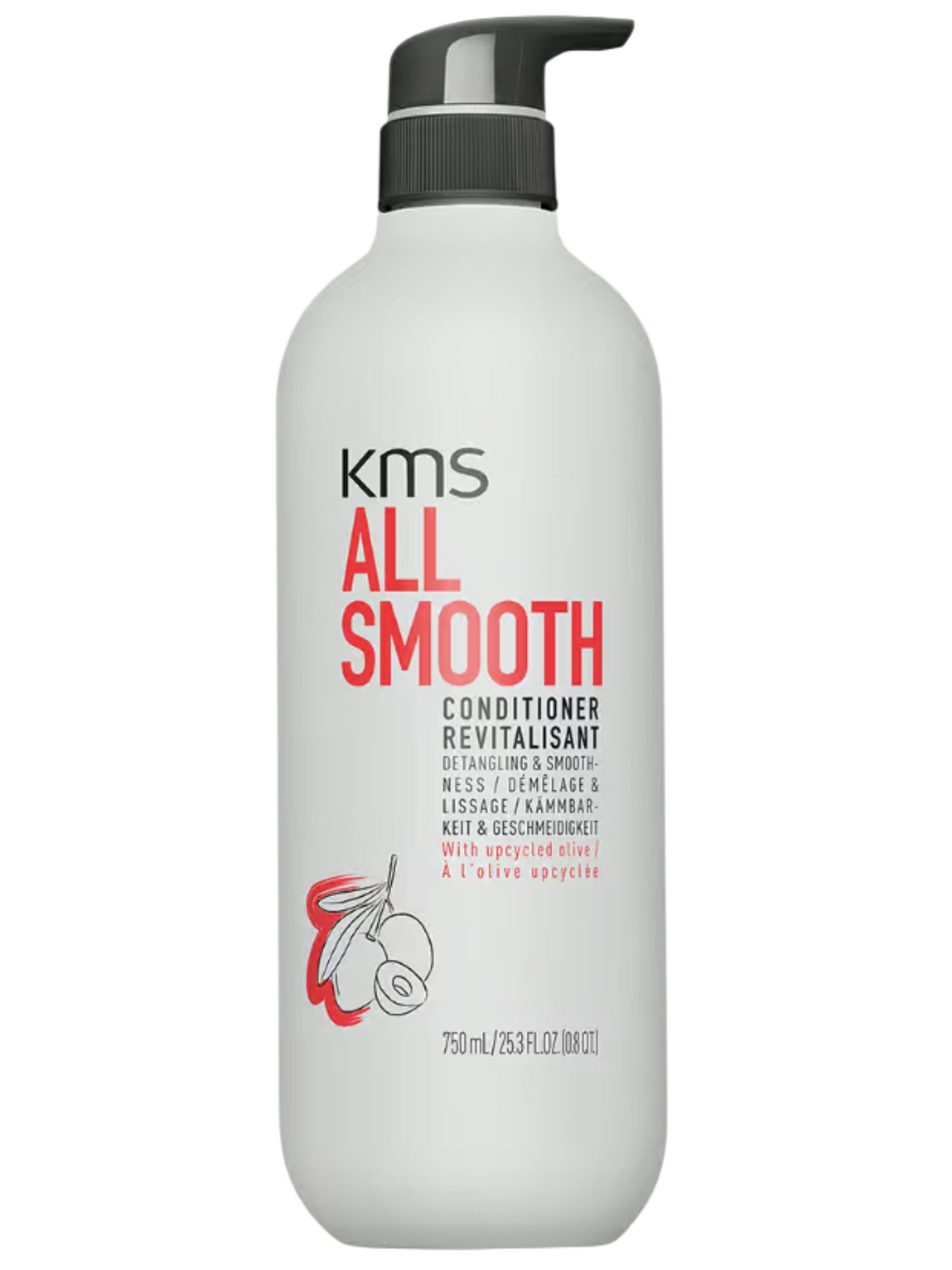 KMS All Smooth Conditioner 750ml - Soin Lissant Anti-Frizz Format Familial