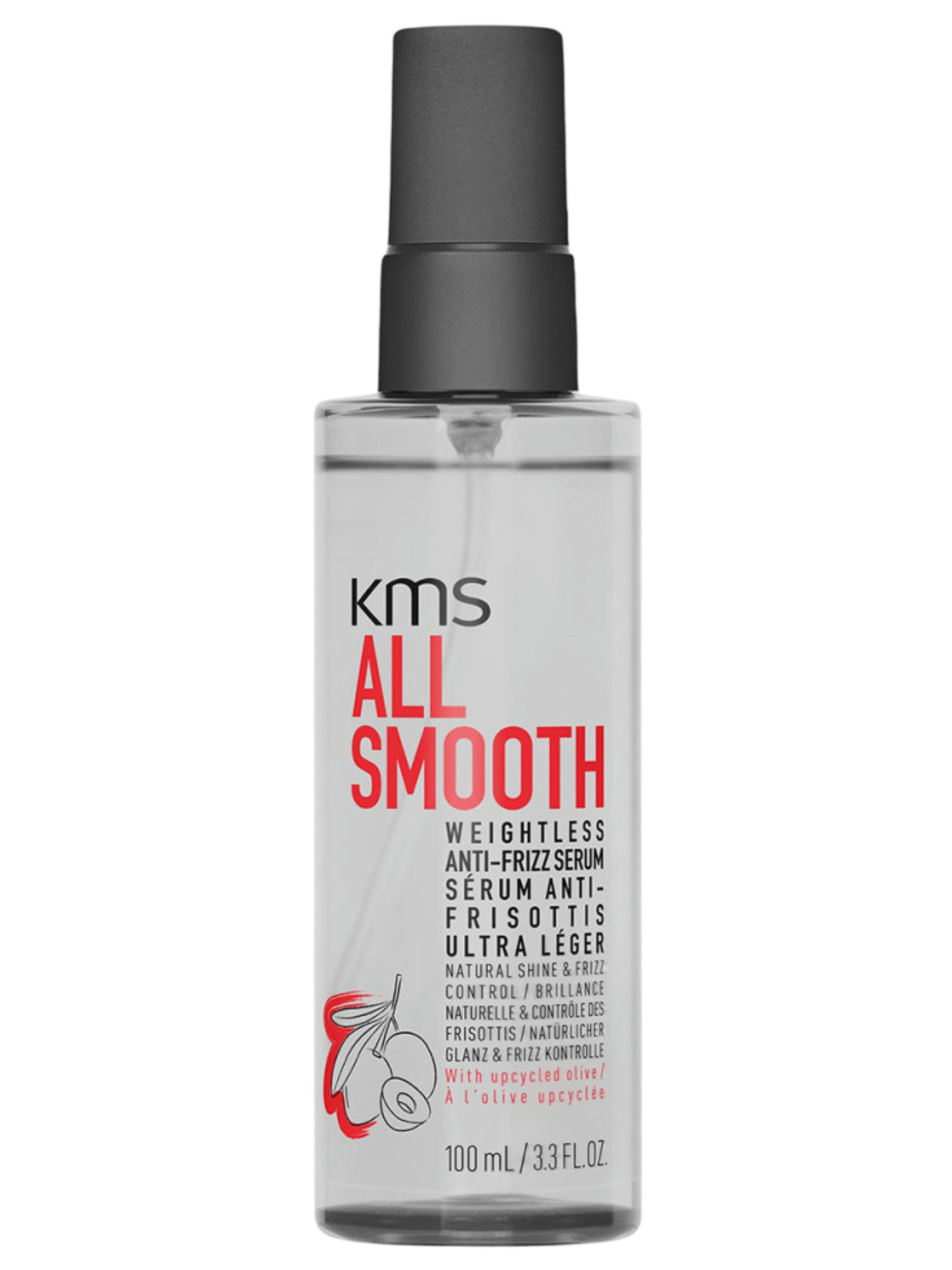 KMS All Smooth Weightless Anti-Frizz Serum 100ml – Contrôle Ultra-Léger des Frisottis
