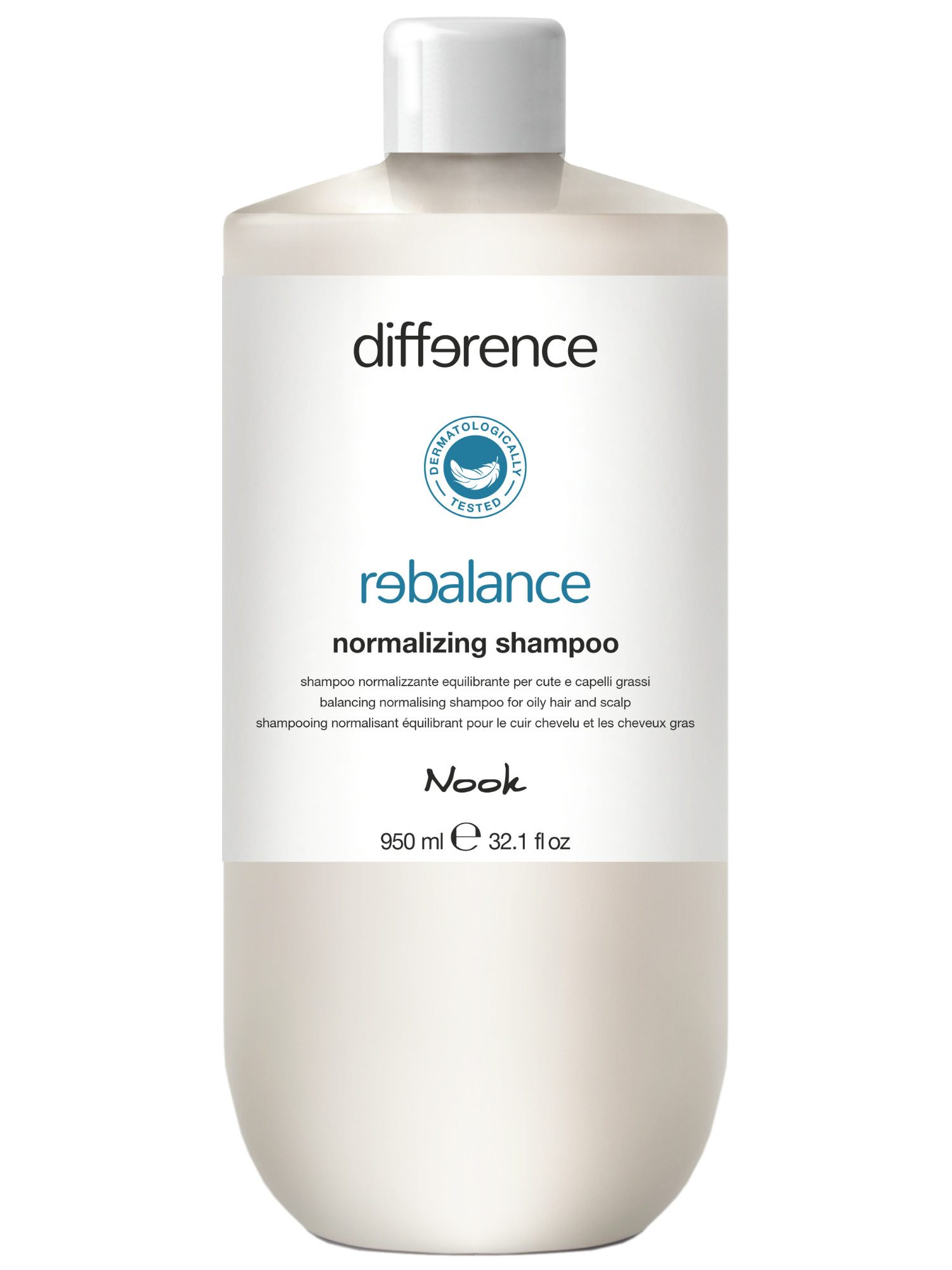 Nook Difference Hair Care Shampooing Normalisant 950ml - Contrôle Sébum & Équilibre du Cuir Chevelu