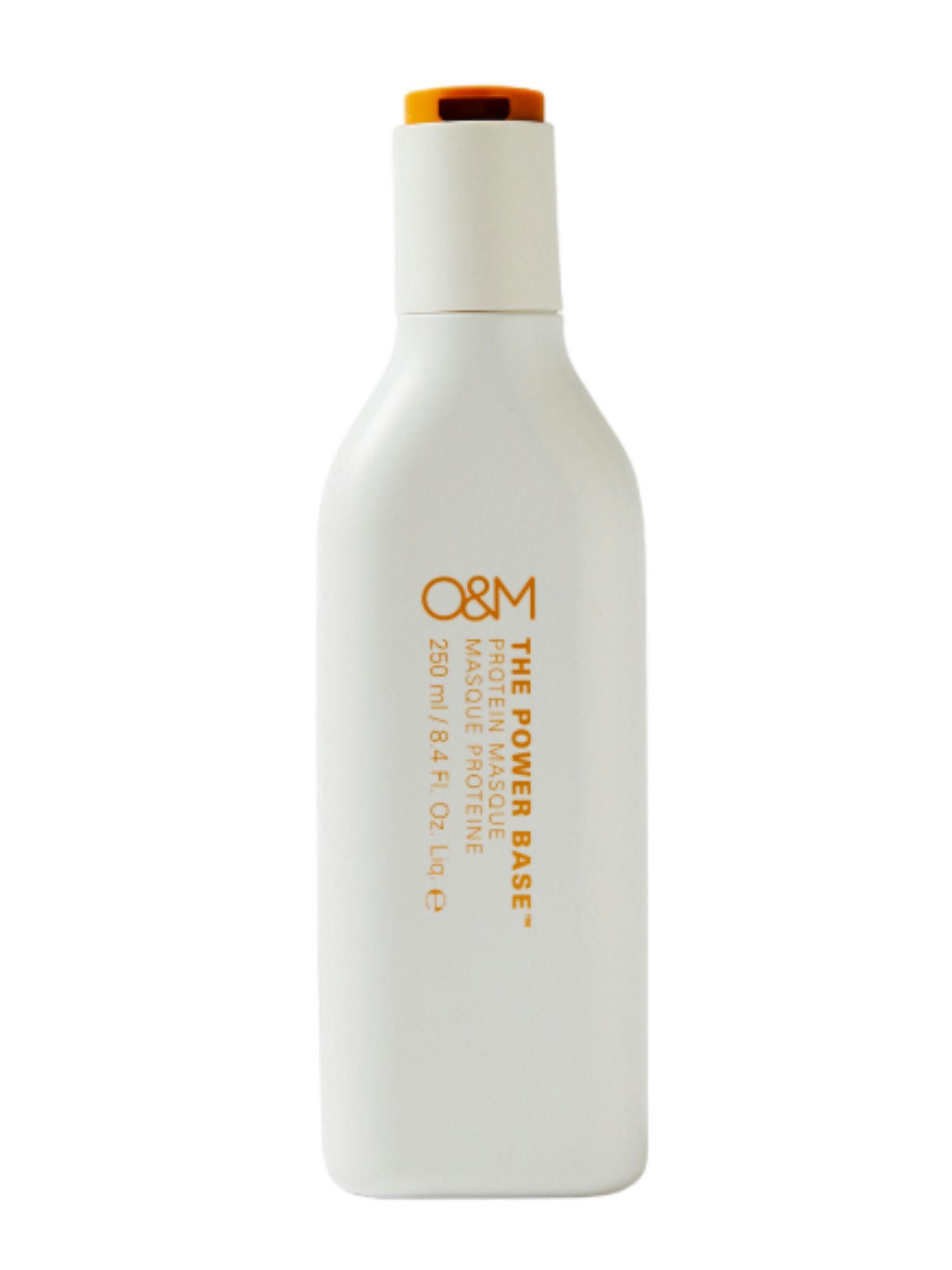 O&M The Power Base 250ml - Masque Protéiné Restructurant pour Cheveux Abîmés et Colorés