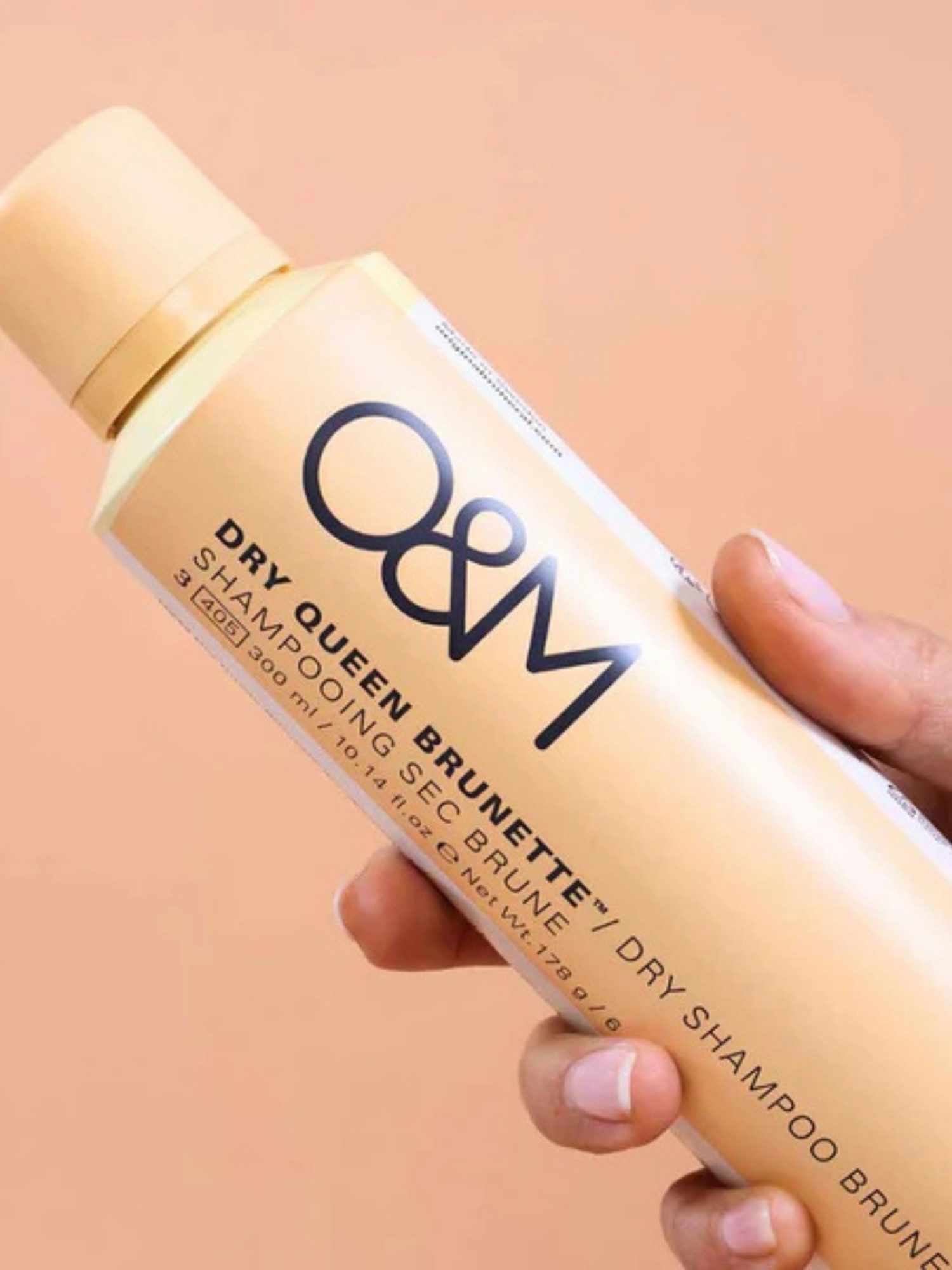 O&amp;M Dry Queen Brunette Shampooing Sec pour Cheveux Bruns 300ml