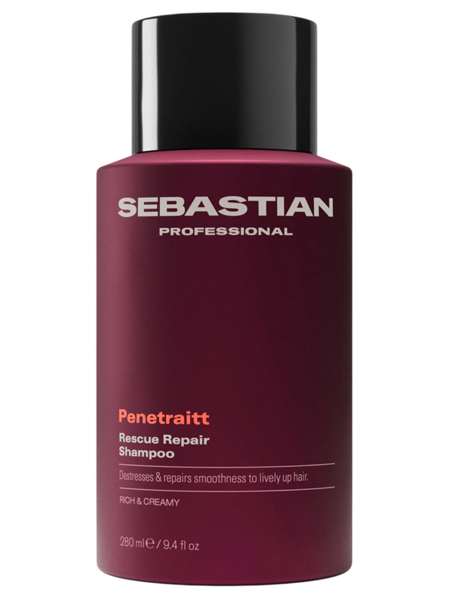 Sebastian Professional Penetraitt Shampoo 280 ml - Réparation Intense Cheveux Abîmés