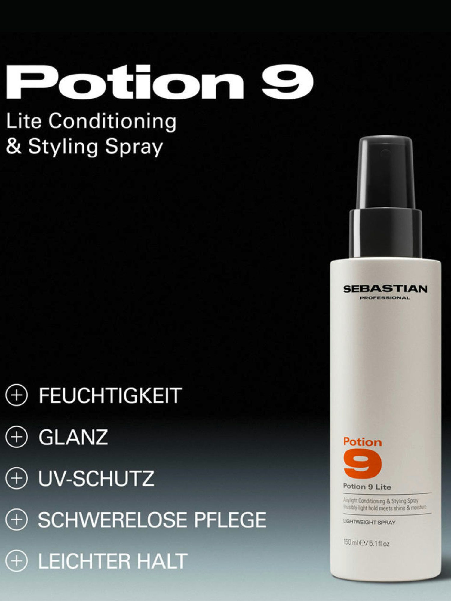 Sebastian Potion 9 Lite Spray Soin &amp; Coiffant 150 ml