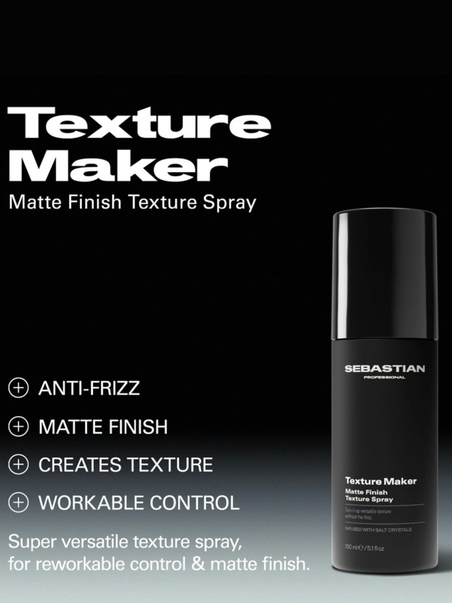 Sebastian Texture Maker Spray Texturisant Fini Mat 150 ml