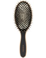Kashoki Brosse Ovale en Bois – Poils Sanglier & Nylon, Coussin Pneumatique