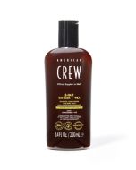 American Crew 3-en-1 Gingembre & Thé 250ml - Shampooing, Soin & Gel Douche