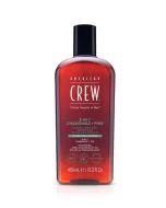 American Crew 3-en-1 Camomille & Pin 450ml – Shampoing, Après-Shampoing & Gel Douche