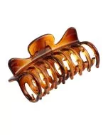 A&A Hair Beauty Pinces Crabe 3,5 cm Havane - Lot de 4