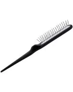 Efalock Brosse à Crêper Noire sans Picots - Volume Professionnel Longue Tenue