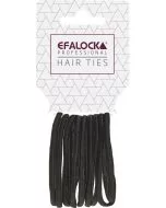 Efalock Élastiques à Cheveux Épais Noir 10 Pièces