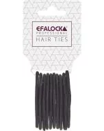 Efalock Élastiques à Cheveux Noirs - Lot de 10 Pièces