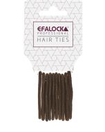 Efalock Élastiques à Cheveux Petits Marron 10 Pièces
