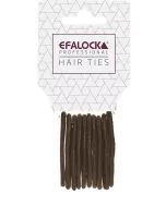 Efalock Élastiques à Cheveux Petits Marron 10 Pièces