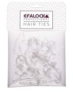 Efalock Élastiques Rasta Épais Transparents - 100 Pièces pour Cheveux Épais et Tresses